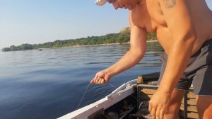 Ловля леща /сомик попался два раза#рыбалка на кольцо #лещ #волга #саратов