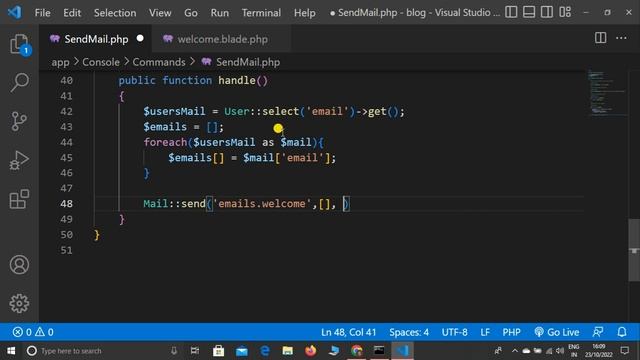 Send Mail to all users by CRON Job in Laravel CRON Job Lectures #1 смотреть онлайн