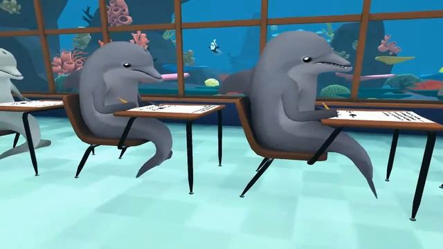 Classroom Aquatic - КАК СПИСАТЬ ТЕСТЫ У ДЕЛЬФИНА??? смотреть онлайн