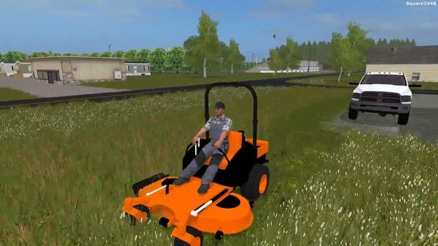 Farming Simulator 17 Lawn Care | Scag Mower | Scag Blower | Dodge смотреть онлайн