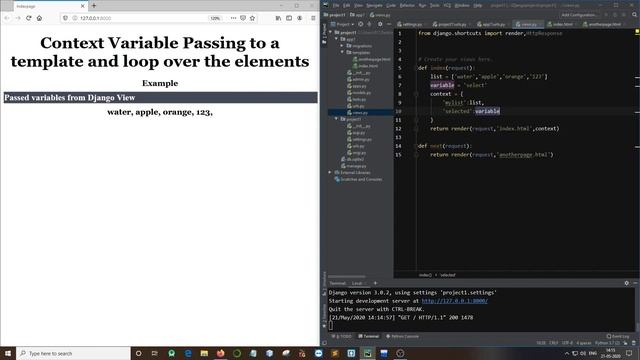 Passing variables from Django View to Template | Loop over items in templates смотреть онлайн