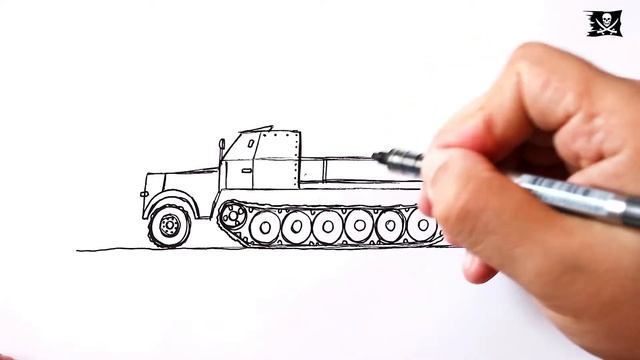 How to draw a Military Vehicles WW2 смотреть онлайн