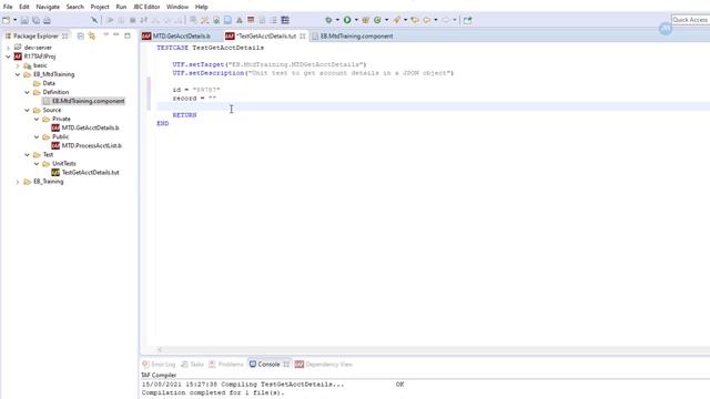 How to use Temenos Unit Testing Framework(UTF) | T24 TAFJ Development смотреть онлайн