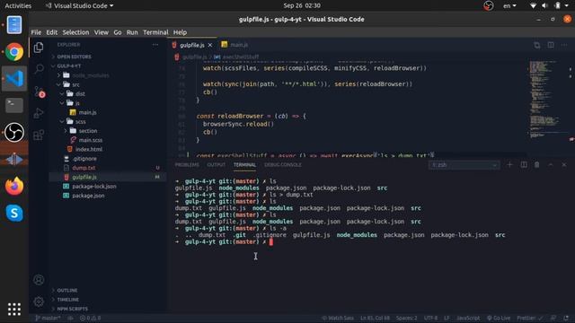 10 - Executing shell commands from gulp tasks and promise based tasks - Gulp 4 смотреть онлайн