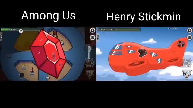 among us VS henry stickmin airship trailer смотреть онлайн
