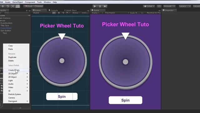 Responsive Fortune Spin Wheel - Unity Tutorial смотреть онлайн