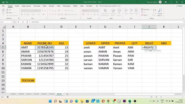EXCEL FORMULA PART-3 | Important Excel Formula | смотреть онлайн