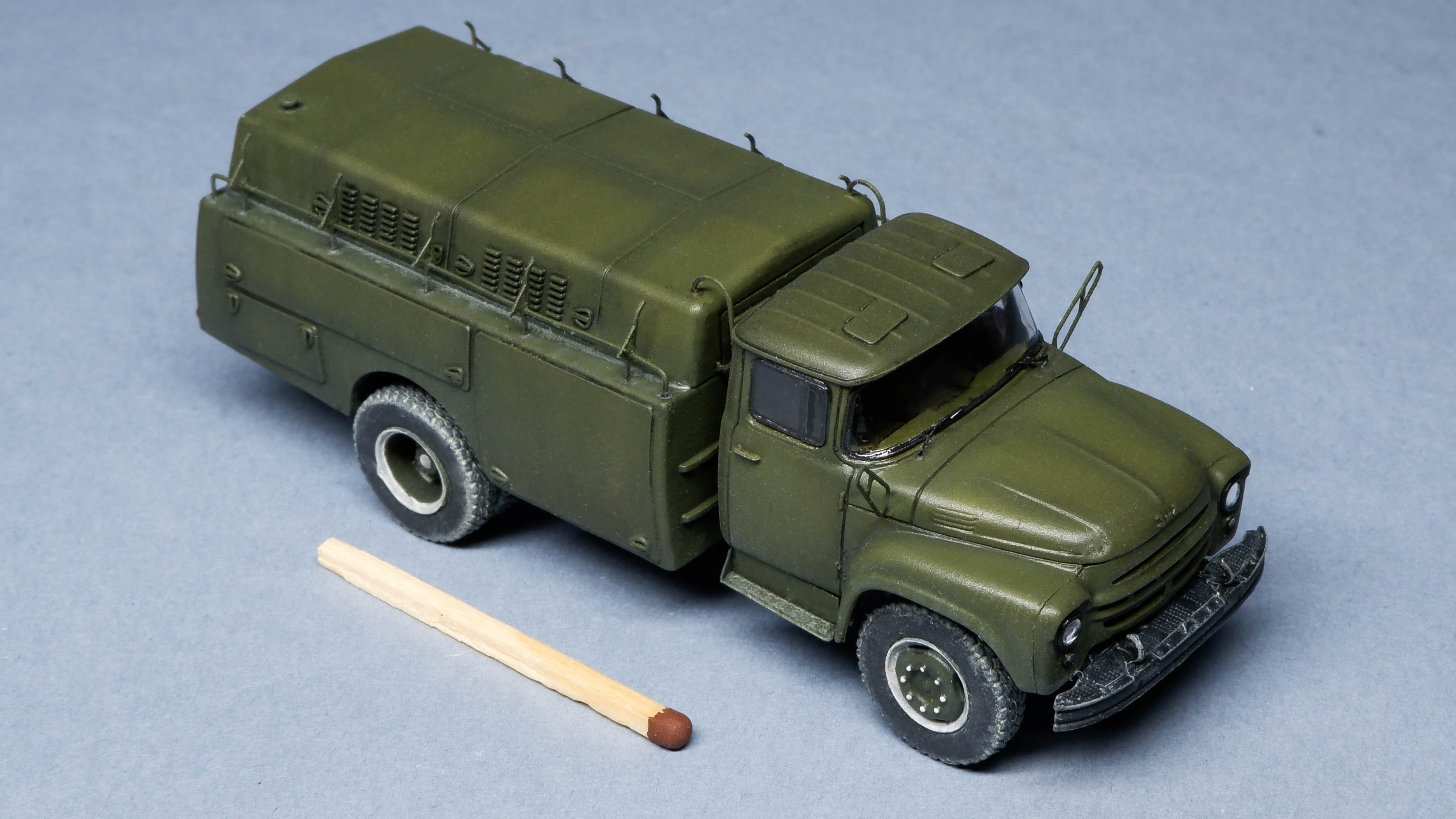 АПА-50 на базе Зил-130 (аэродромный подвижной электроагрегат), сборка и покраска модели смотреть онлайн