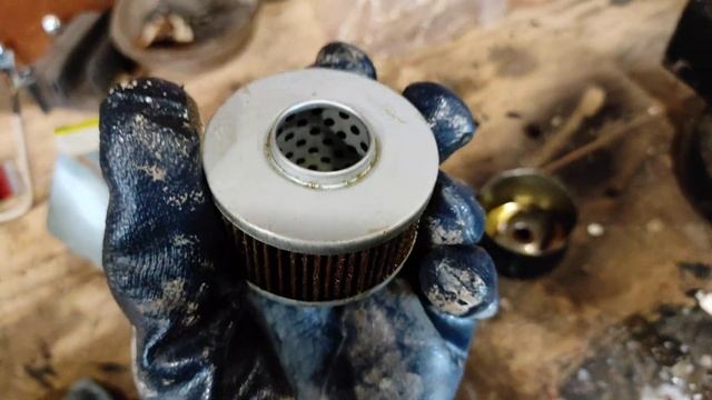 Масляный фильтр Micro T504, обзор конструкции после распила.