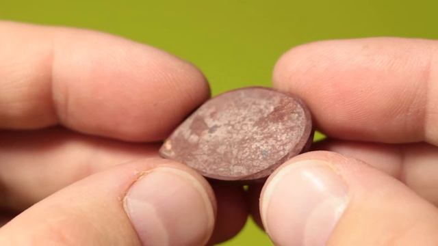 Яшма красная "Кровь древних", кабошон каплевидный (Red jasper cabochon) смотреть онлайн