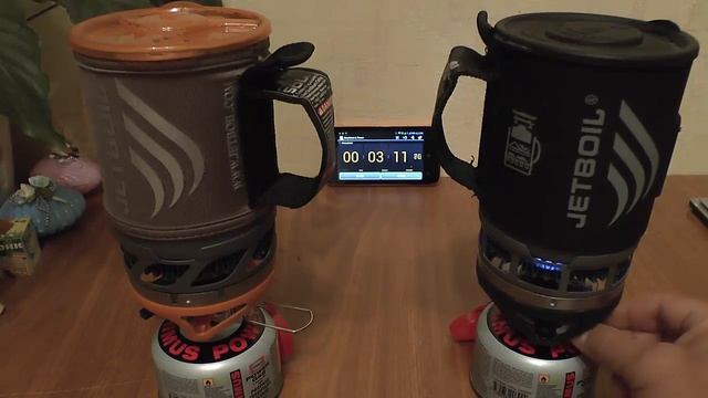 Jetboil SOL Vs Jetboil ZIP - тест на время закипания и расход газа (часть #2)