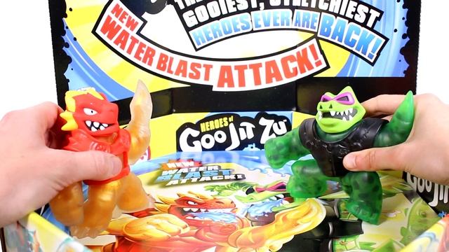 Heroes of Goo Jit Zu Water Blast Attack Versus Pack Unboxing Toy Review смотреть онлайн
