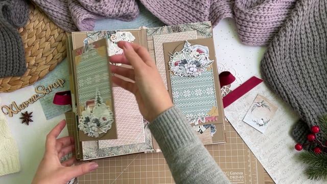 Скрапбукинг: ЗИМНИЙ альбом - ОБЗОР смотреть онлайн