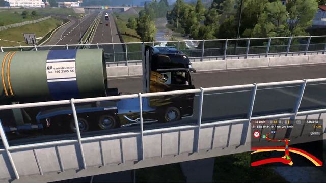Euro Truck Simulator 2 Gameplay DLC West Balkans Carga de Peça de Gasoduto смотреть онлайн