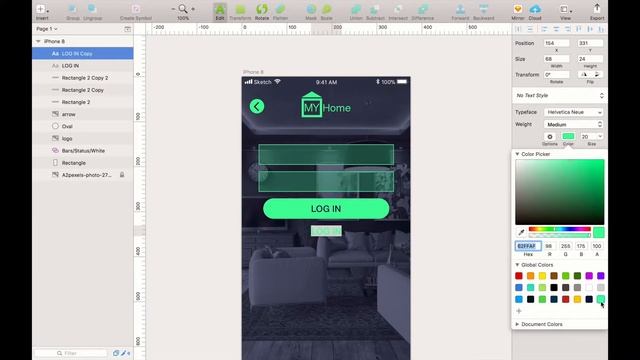 UI time-lapse in Sketch part 2 - Home owner app (iOS) - Sketchapp смотреть онлайн
