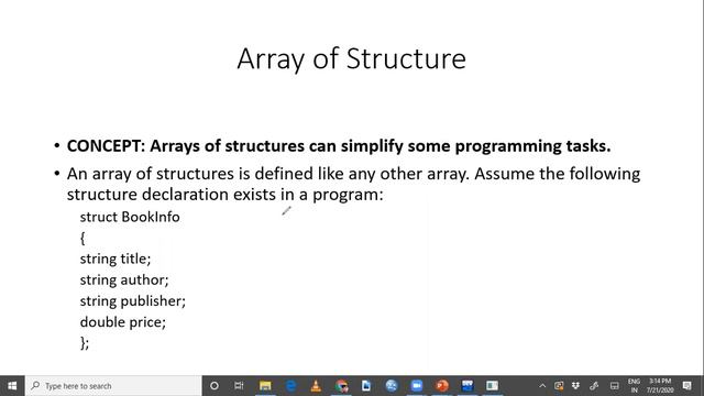 Structure And Arrays