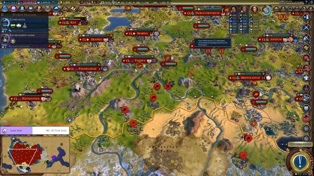 NEW Rome Leader Julius Caesar in Civilization 6 Leader Pass | FFA 6 vs Deity #VOD part 8 смотреть онлайн