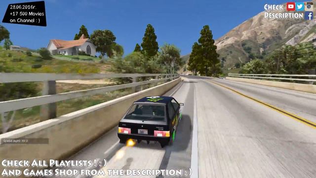 VAZ 2108 Monster Energy 1.0 - GTA V MOD | 2.7K / 1440p ! _REVIEW смотреть онлайн