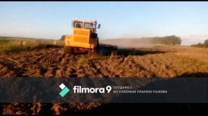 Дискование целины трактором Кировец К 701+БДМ 6х4