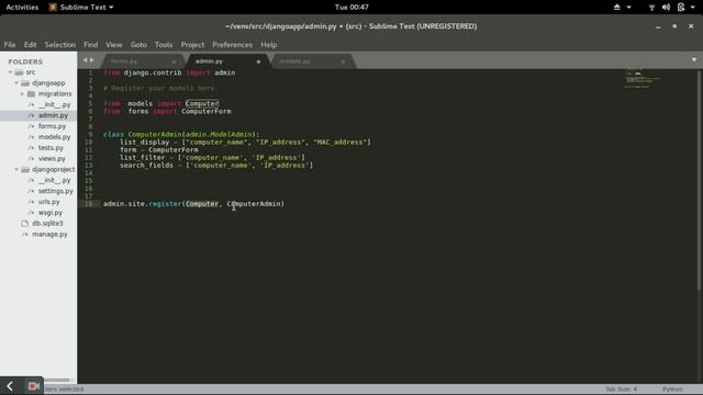 DJANGO - 06 COMPUTER INVENTORY - Creating Forms and Customizing Admin смотреть онлайн
