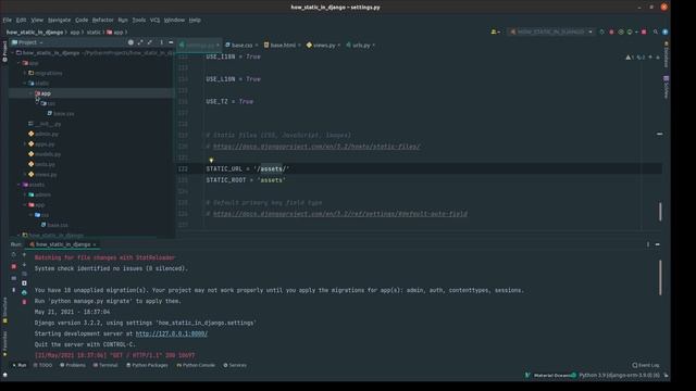 Django Static Files | Статические файлы в Django #1 смотреть онлайн
