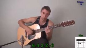 Как играть на гитаре Пицца - Фары.