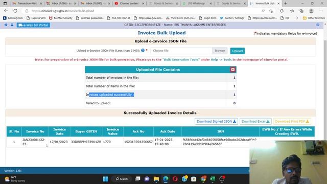 HOW TO CREATE E-INVOICE WITHOUT ANY SOFTWARE | HOW TO GENERATE E-INVOICE WITH JSON FILE | PART 3 смотреть онлайн