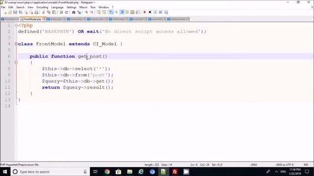 Create a simple Blog using Codeigniter from Scratch - part 3 in Hindi смотреть онлайн