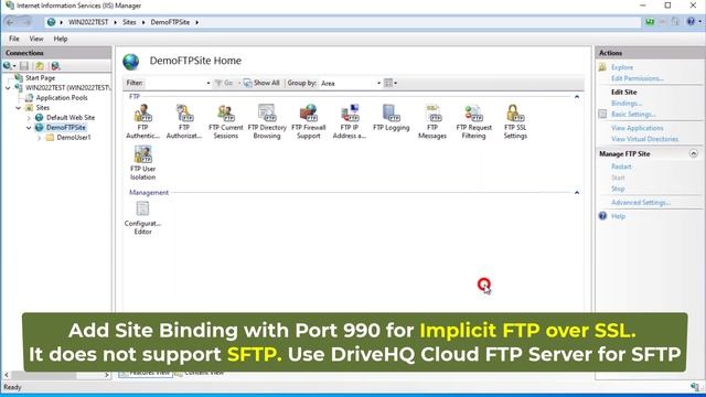 How to Setup FTP/FTPS Server On Windows 2022, 2019, 2016 & 2012 with free built-in IIS web server смотреть онлайн