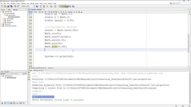 LEARN JAVA: Math Class смотреть онлайн