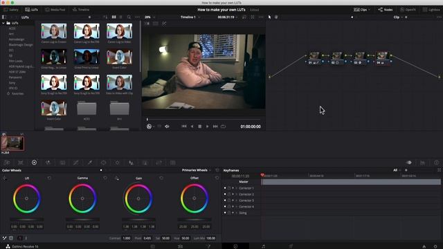 Create And Save Your Own LUTs In Davinci Resolve 16