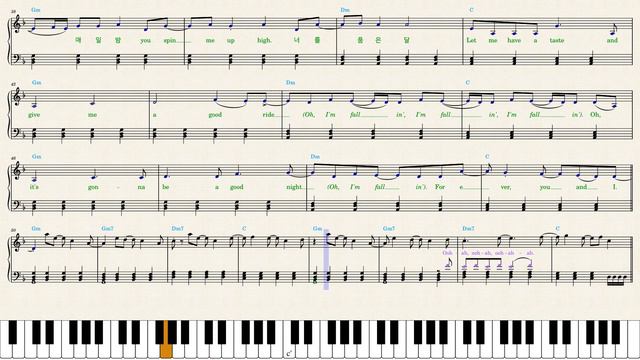 지민 Jimin — Like Crazy 악보