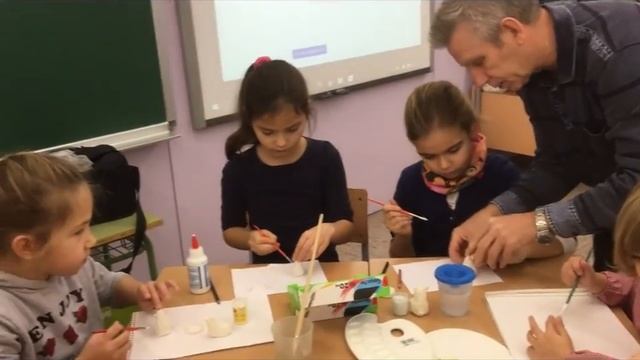 Работа детской изостудии