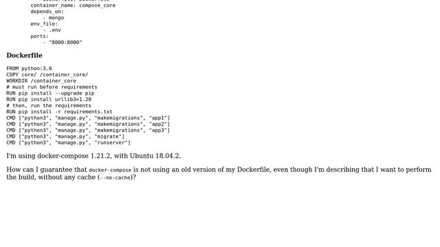 DevOps & SysAdmins: docker-compose build --no-cache not working смотреть онлайн
