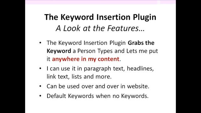 Keyword Insertion Plugin for WordPress This is an Awesome Tool! смотреть онлайн
