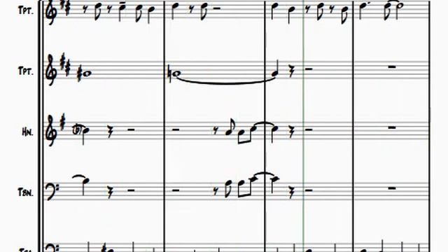 Mack the Knife - Sheet Music Score (The Chamberlain Brass) смотреть онлайн