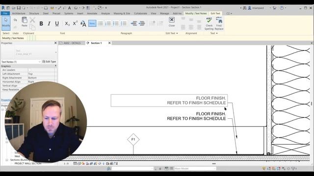 Annotating Floor to Wall Intersection Detail Drafting in Revit смотреть онлайн