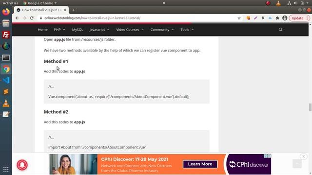 Learn Laravel 8 Beginners Tutorial #110 How To Install Vue Js | Create First Vue Component Laravel смотреть онлайн