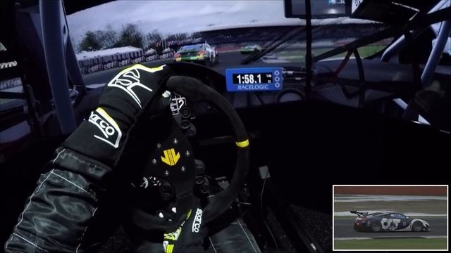 Honda NSX GT3 Team Alpha Tauri Onboard @ Silverstone By Heavy Rain [Triple Screen + Full Motion Rig