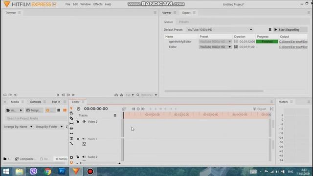 КАК ДОБАВИТЬ АУДИО И ВИДЕО ДОРОЖКИ В HITFILM EXPRESS?? смотреть онлайн