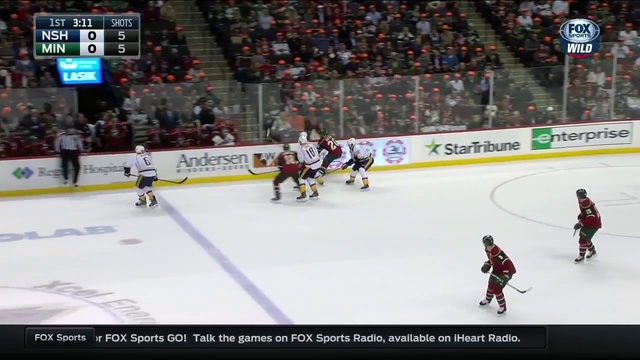 NHL. Nashville Predators - Minnesota Wildes. 1-2 тайм . НХЛ. 05.11.15 смотреть онлайн
