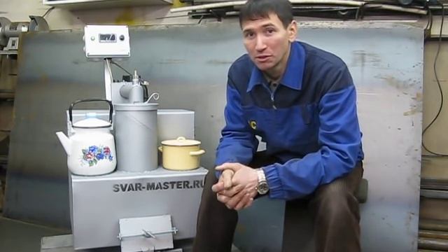 Дачный калорифер плитка на отработанном масле. смотреть онлайн