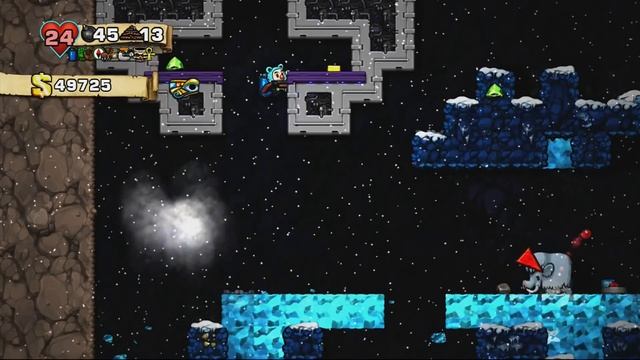 Spelunky - In One Run: Castle, Worm, Mothership and Hell смотреть онлайн
