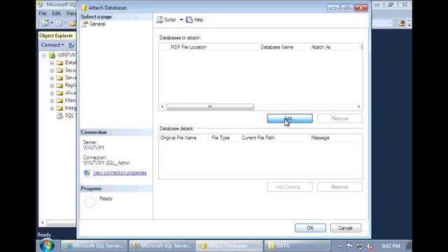 SQL Server 2012 - Attaching AdventureWorks Sample Database смотреть онлайн