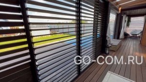 Раздвижные Деревянные ЖАЛЮЗИ - лучшее решение для открытой беседки