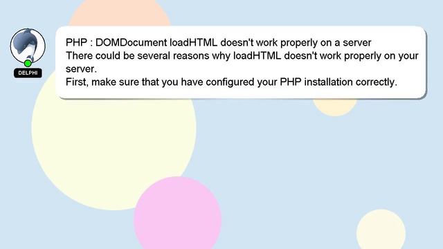 PHP : DOMDocument loadHTML doesn't work properly on a server смотреть онлайн