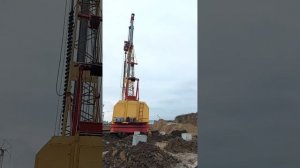 Погружение свай методом забивки. Рдк 250 с Дизельмолотом 3,5 тонны.