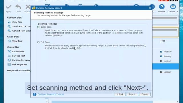 Recover partition and data after diskpart clean command смотреть онлайн