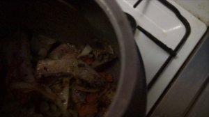 Гороховая каша из свиных ребер в Афганском казане!