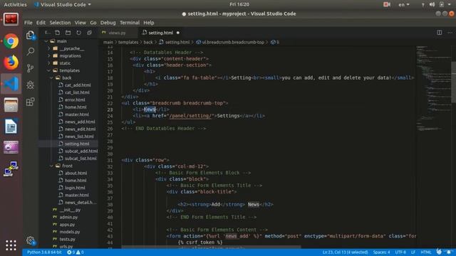 Make Site Setting | Python and Django смотреть онлайн